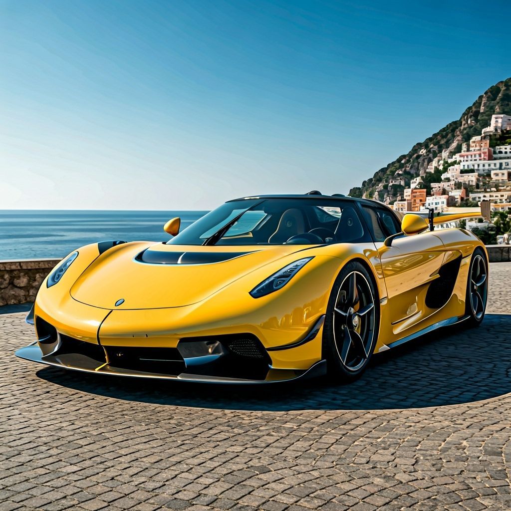 Flaming Koenigsegg Jesko with Zentangle Art