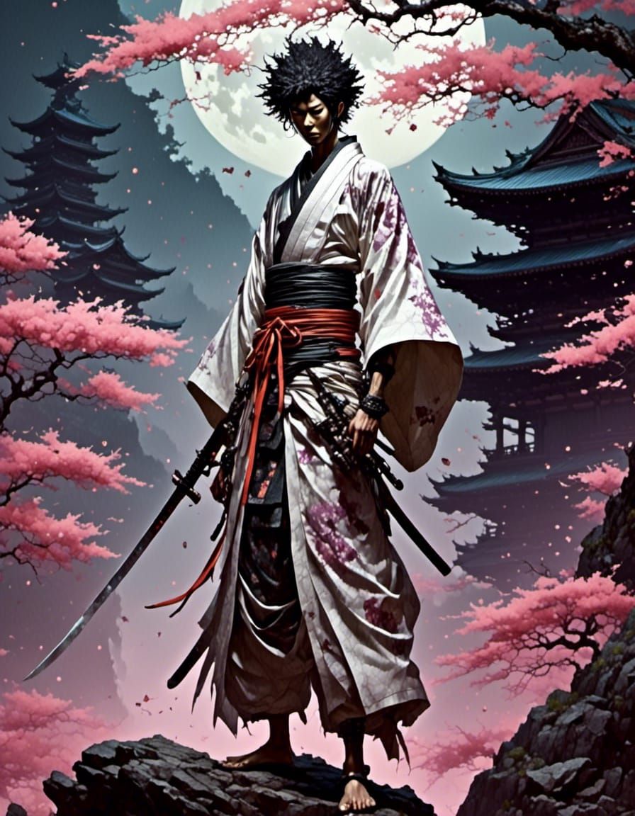 Afro Samurai Character in Action
