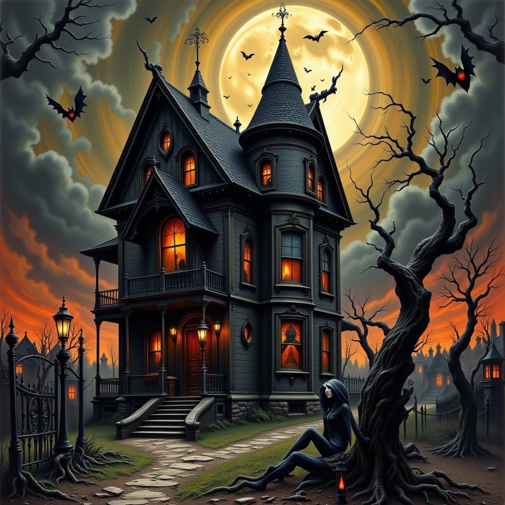 Gothic Abandoned Mansion of Dark Horror