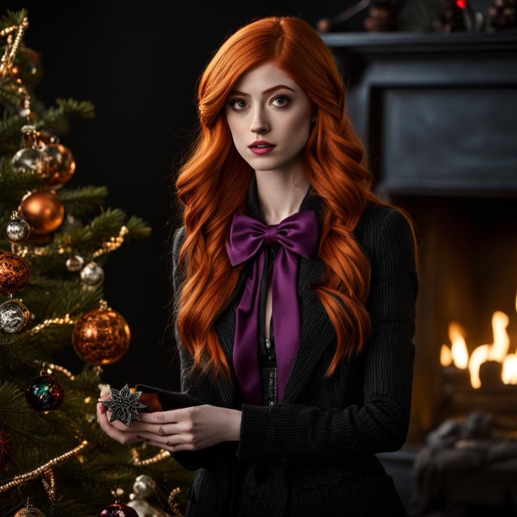 Katherine McNamara in Nightmare Before Christmas Scene