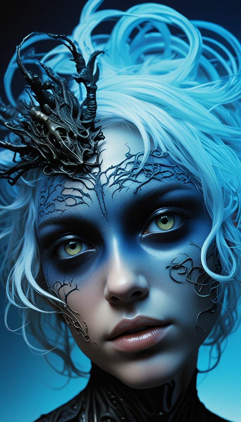 Majestic Mutant Monarch in Moonlit Twilight