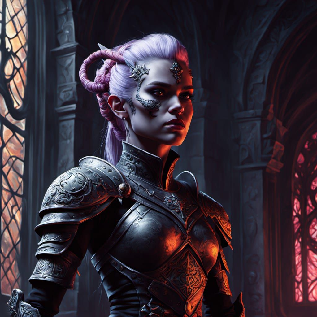 Slaanesh Goddess Reigns in Gothic Sci-Fi Realm