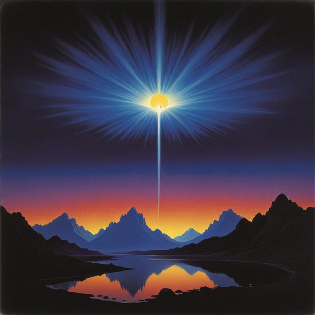 Dark, Moody Landscape in a Grim Expressionist Style