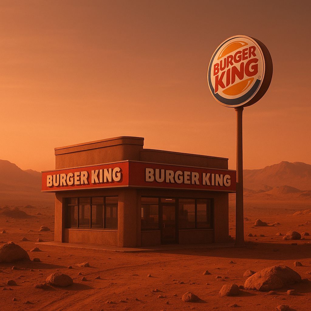 Burger King on Mars: An AI Generated Concept