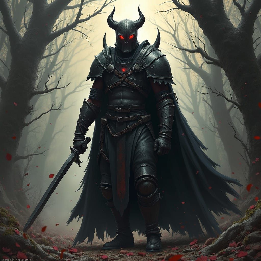 Dark Fantasy Landscape in a Grimdark Aesthetic