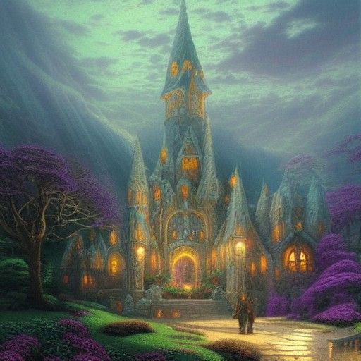 Ethereal Fantasy Dwemer Sorcerer Ruler in Mystical Mist