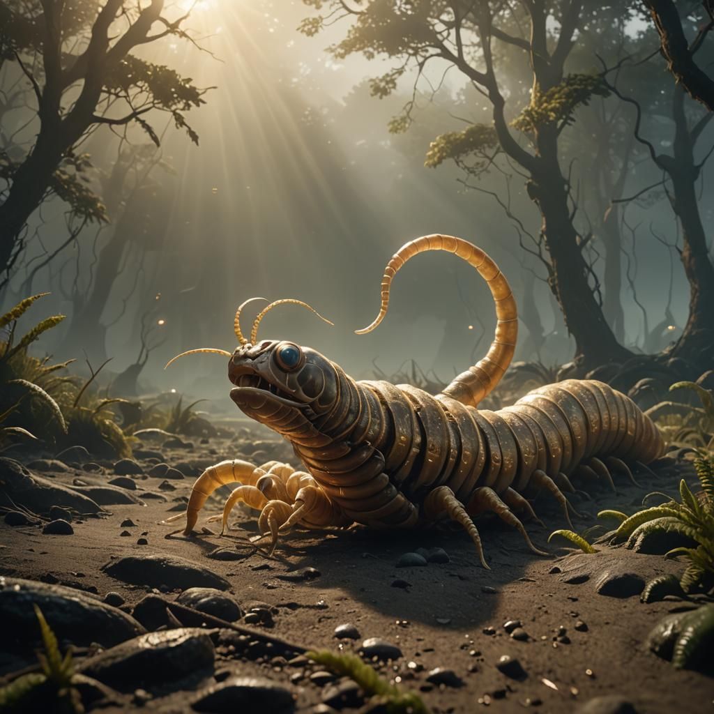 Herbivorous Worm Clones Itself in Prehistoric Landscape