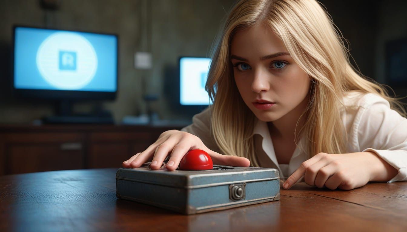 Temptation's Edge: A Haunting Portrait of Fateful Decision