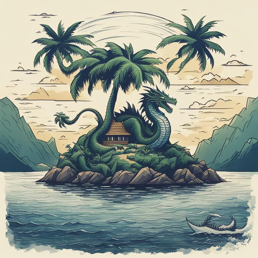 Dragon's Hidden Isle: A Palm-Topped Secret