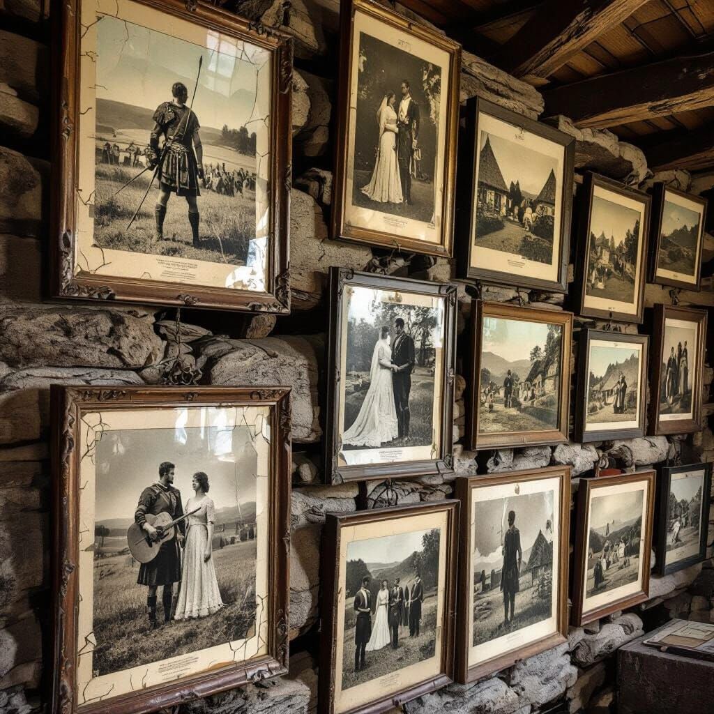 Celtic Family History in Alphonse Mucha Style