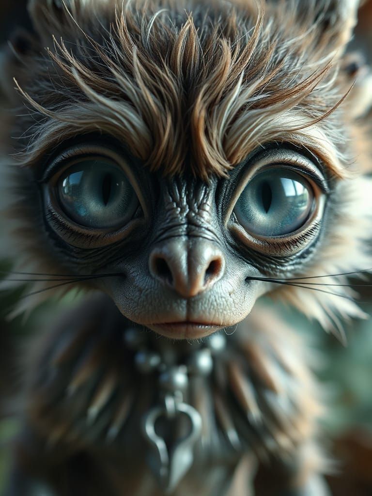 Whimsical Forest Alien Munchkin Captured in Hyper-Realistic ...