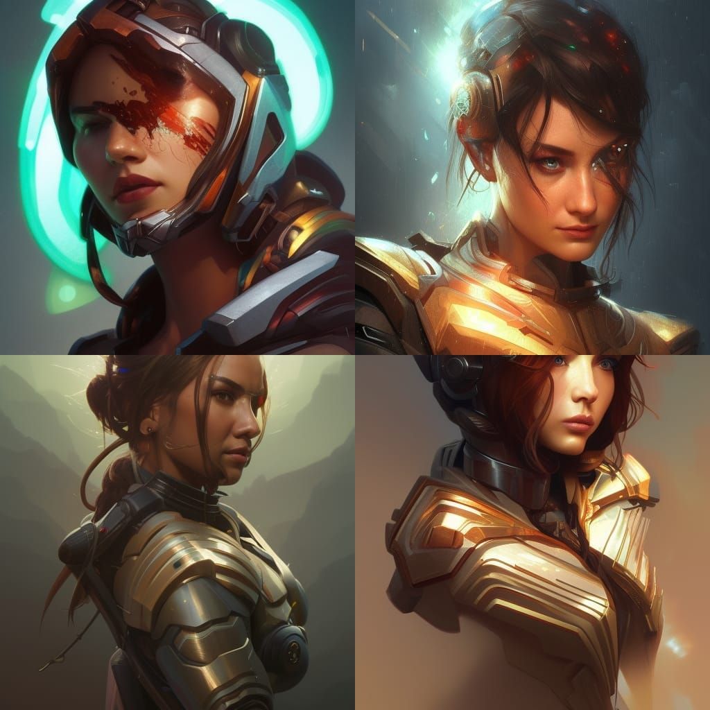 Quake Ranger Portrait in Hyperrealistic Style