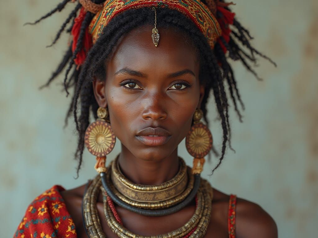 Woman in Tribal Regalia