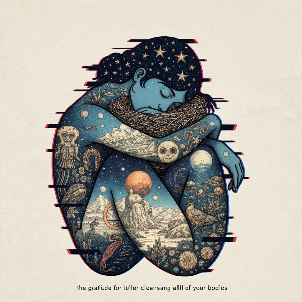 Dreamlike Woman Carrying Stars: Concept Art