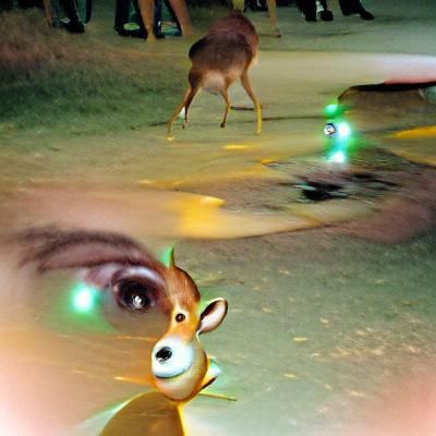 Deer in Headlights: A Moment of Frozen Fear