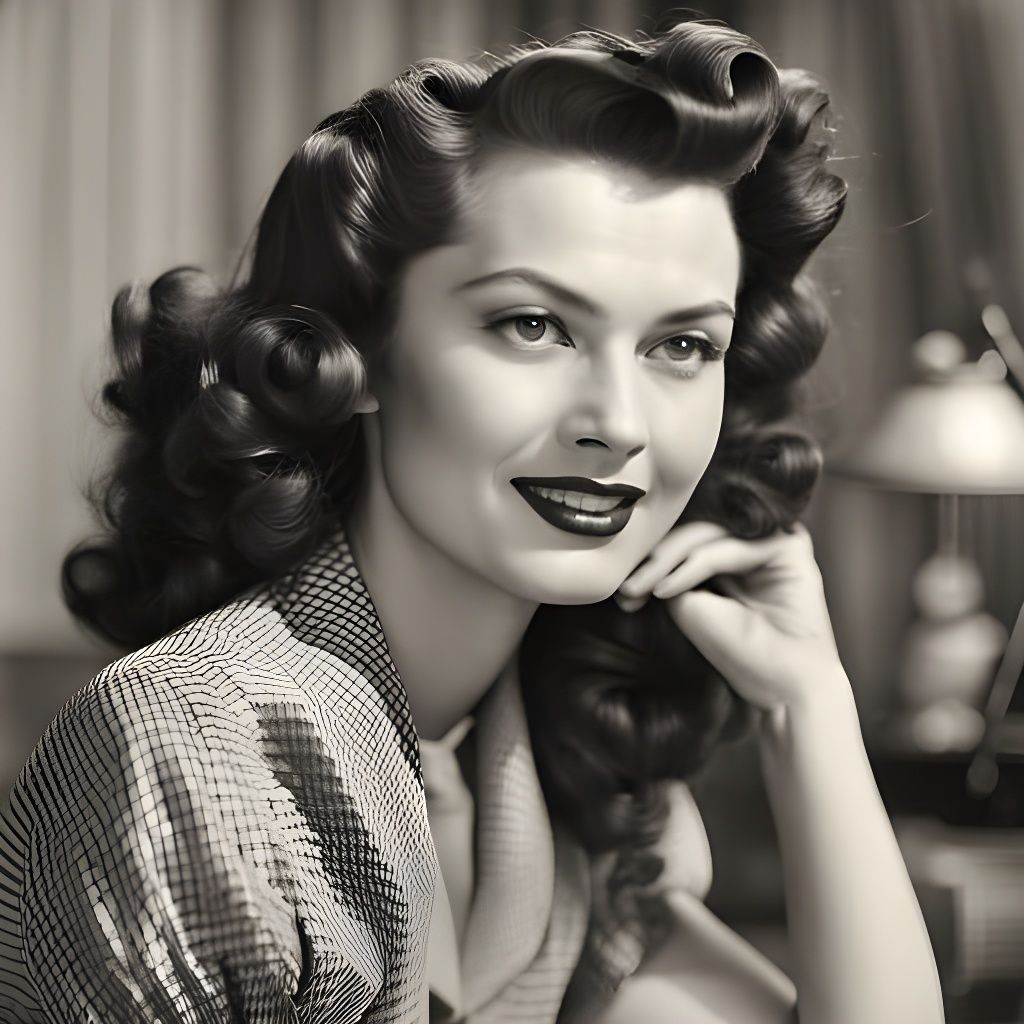 1940s Woman Portrait in Classic Style