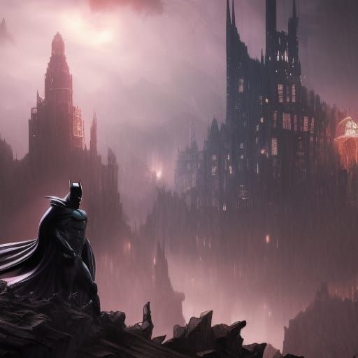 Batman and Anima: Detailed Matte Painting
