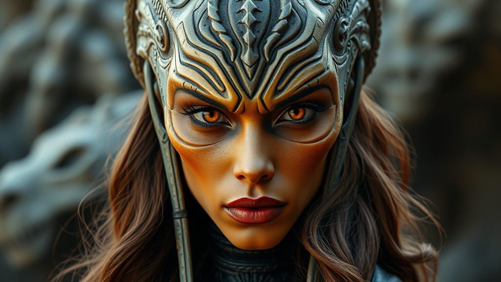 Fierce Klingon Female Warrior