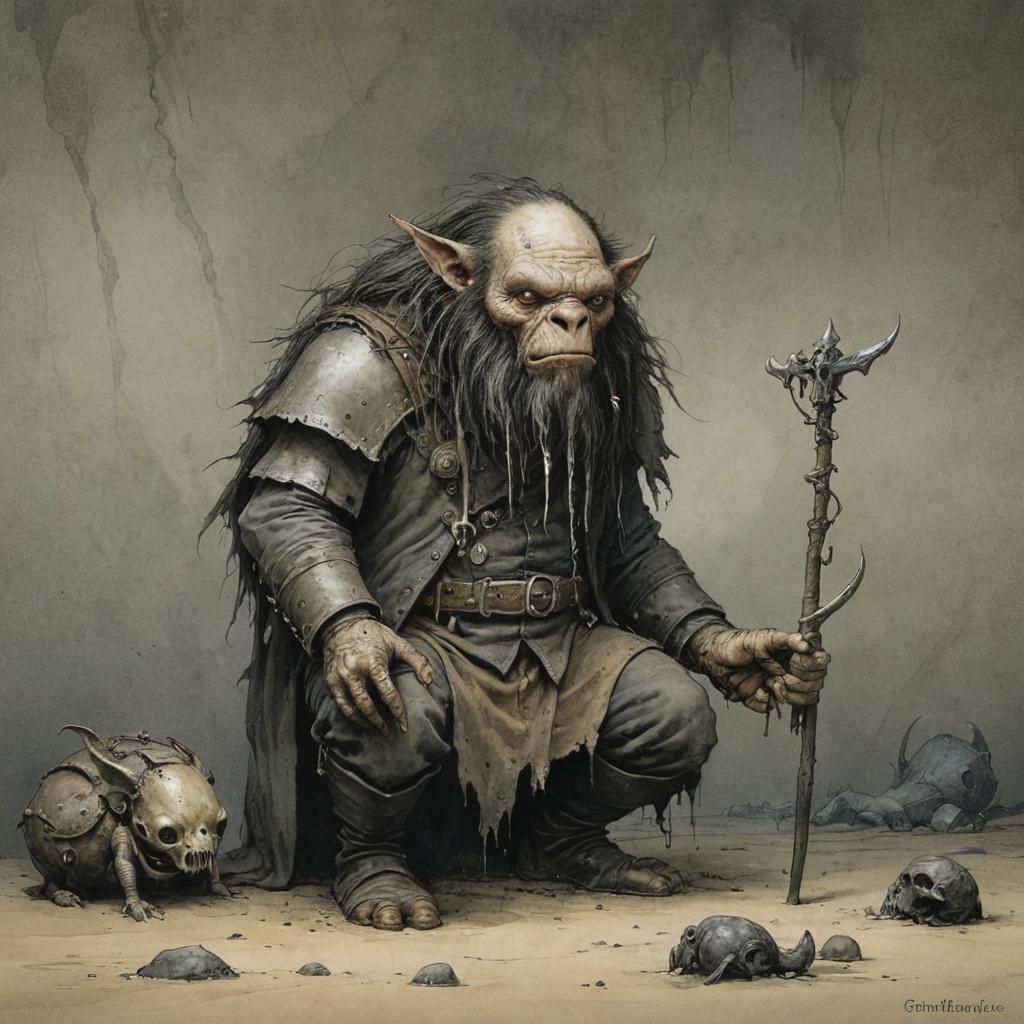 Grimdark Fantasy Scene