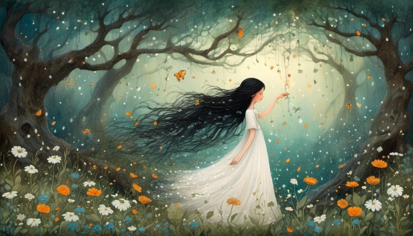 Ethereal Fairy Glen Discovery Inspired by Folk Art