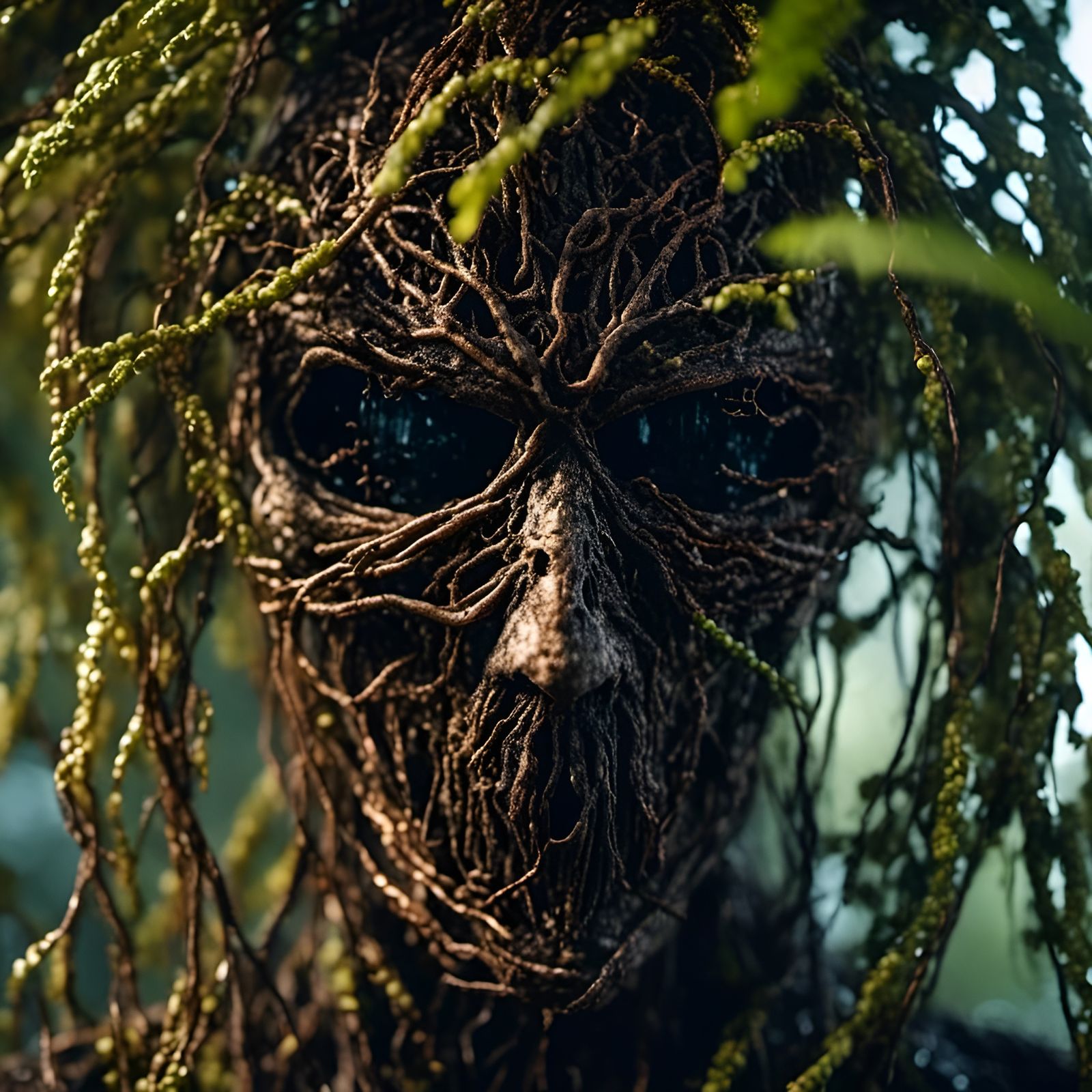 Mangrove Slenderman Portrait in Surreal Ultra-RTX