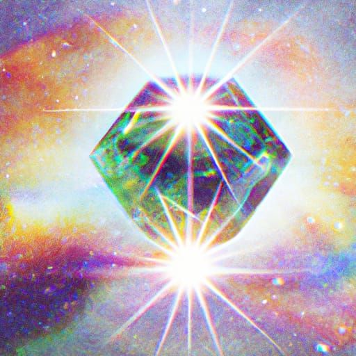 Cosmic Starry Sky: Holographic Astral Illustration