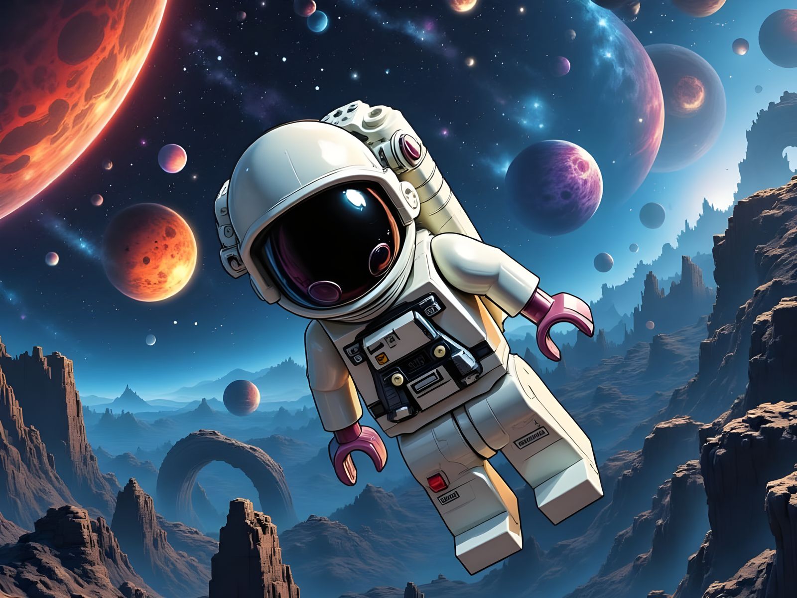 Lego Larry Explores the Universe