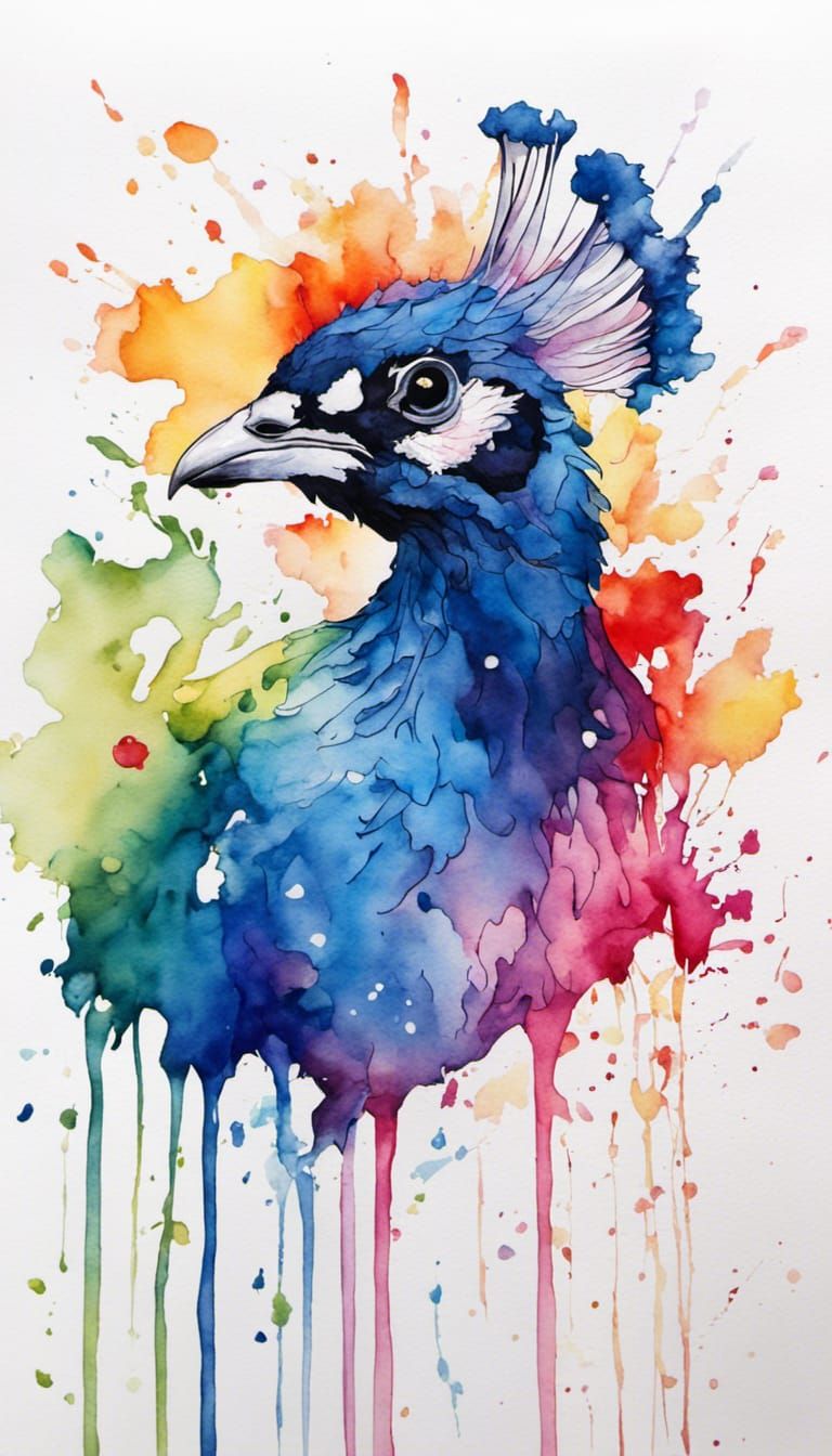 Polychromatic Carnation Bouquet in Watercolor Style