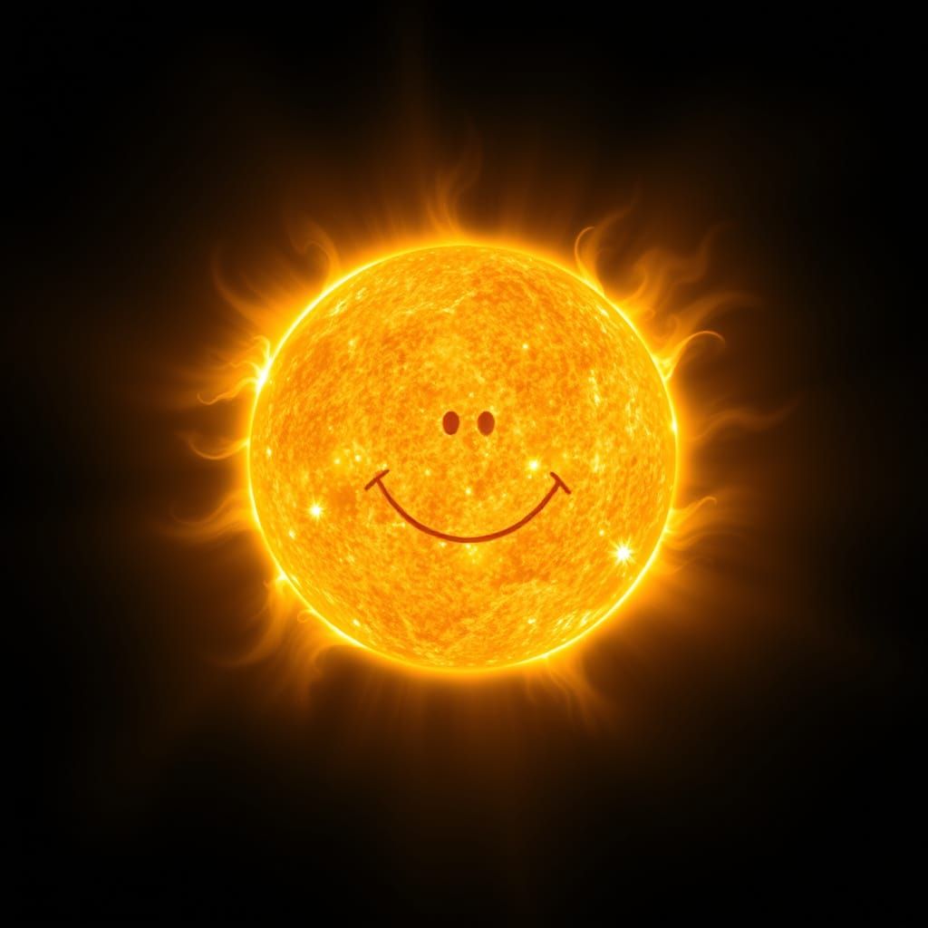 Solar Face in Space