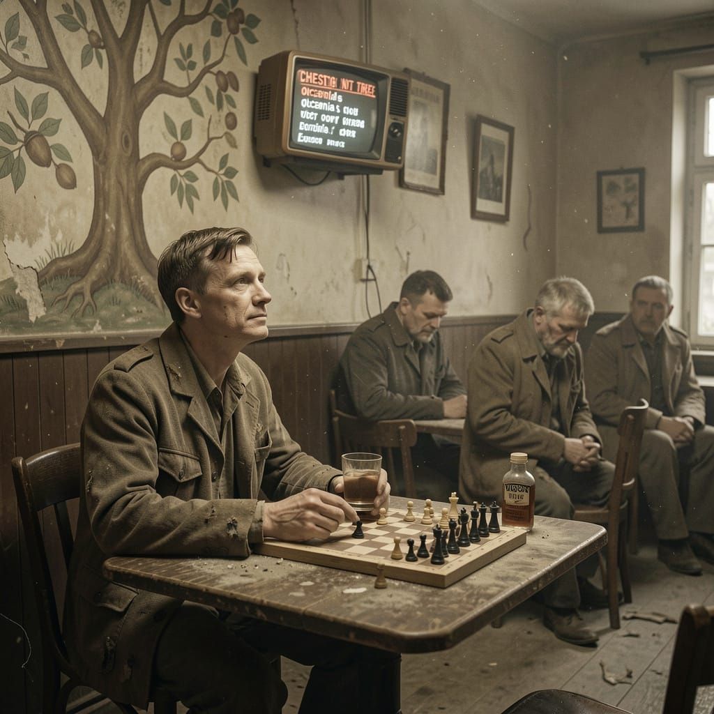 Winston Smith's Final Peace in Chestnut Tree Café