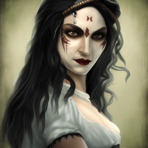 Mischievous Pirate Rogue in Detailed Matte Painting