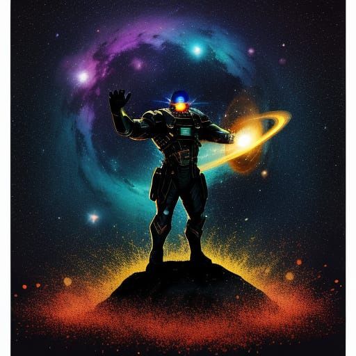 Cosmic Vortex in Vibrant Hues