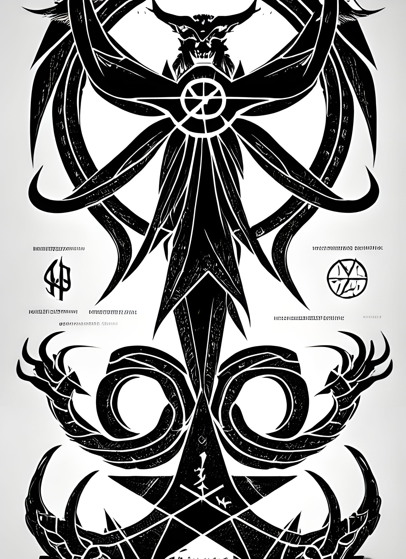 Detailed Demonic Sigils Infographic