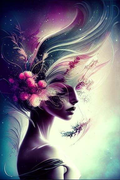 Whimsical Nebula Inspired by Digital Matte Painting