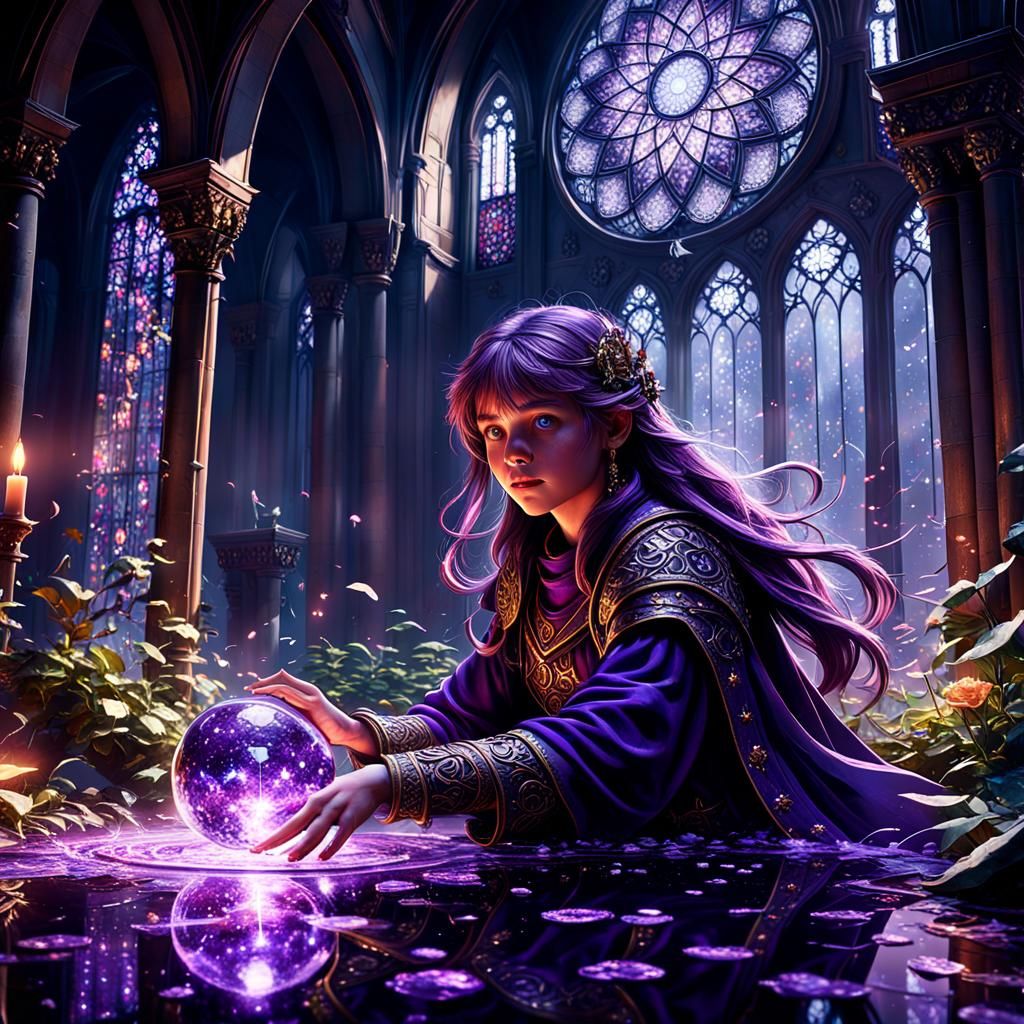 Dark Fantasy Masterpiece with Dynamic Lighting