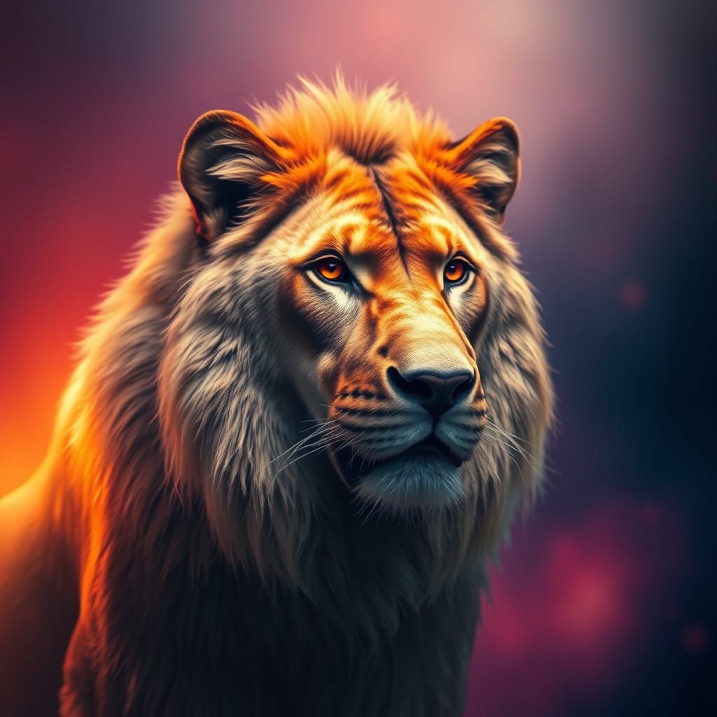 Regal Beast in Vibrant Splendor