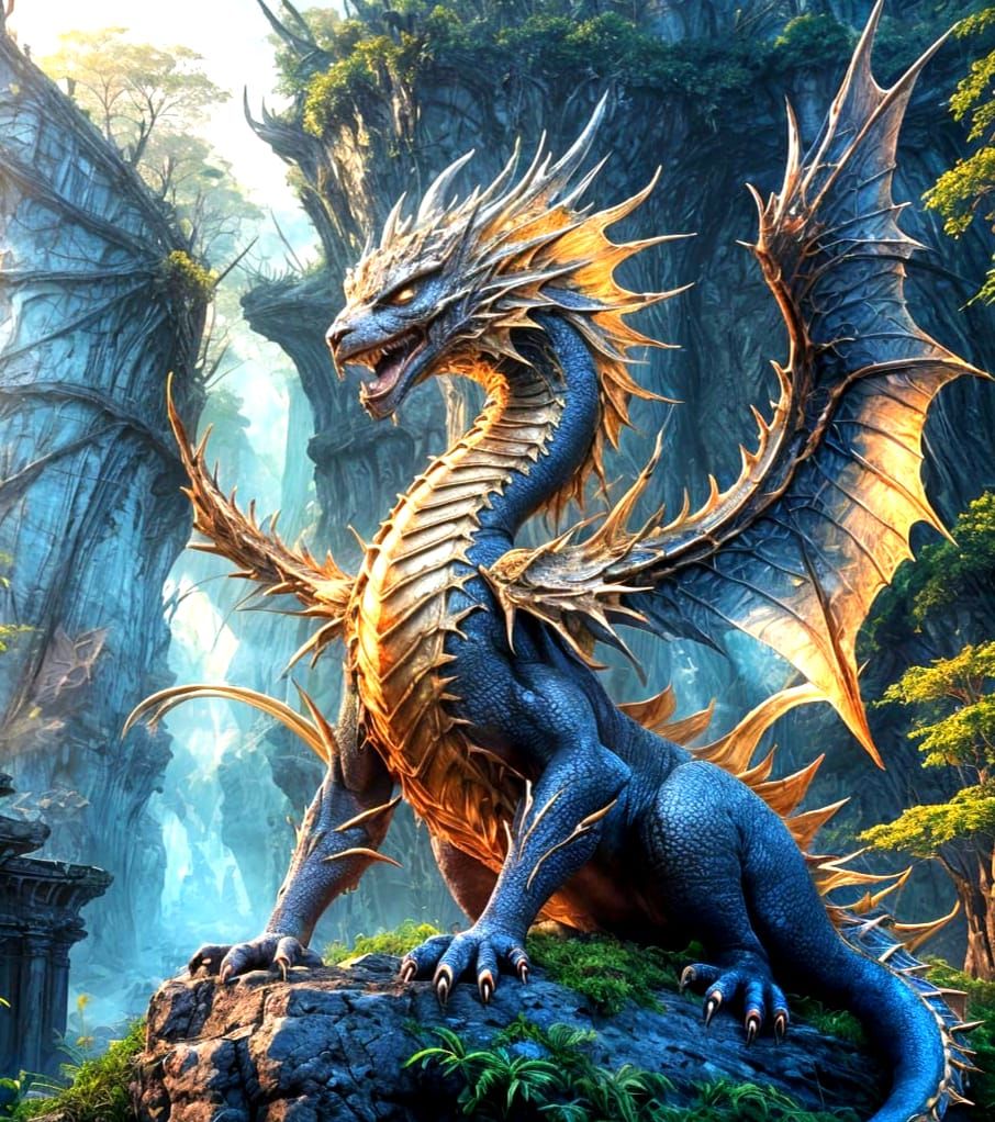 Epic Fantasy Realm Revealed in Vibrant Matte Painting