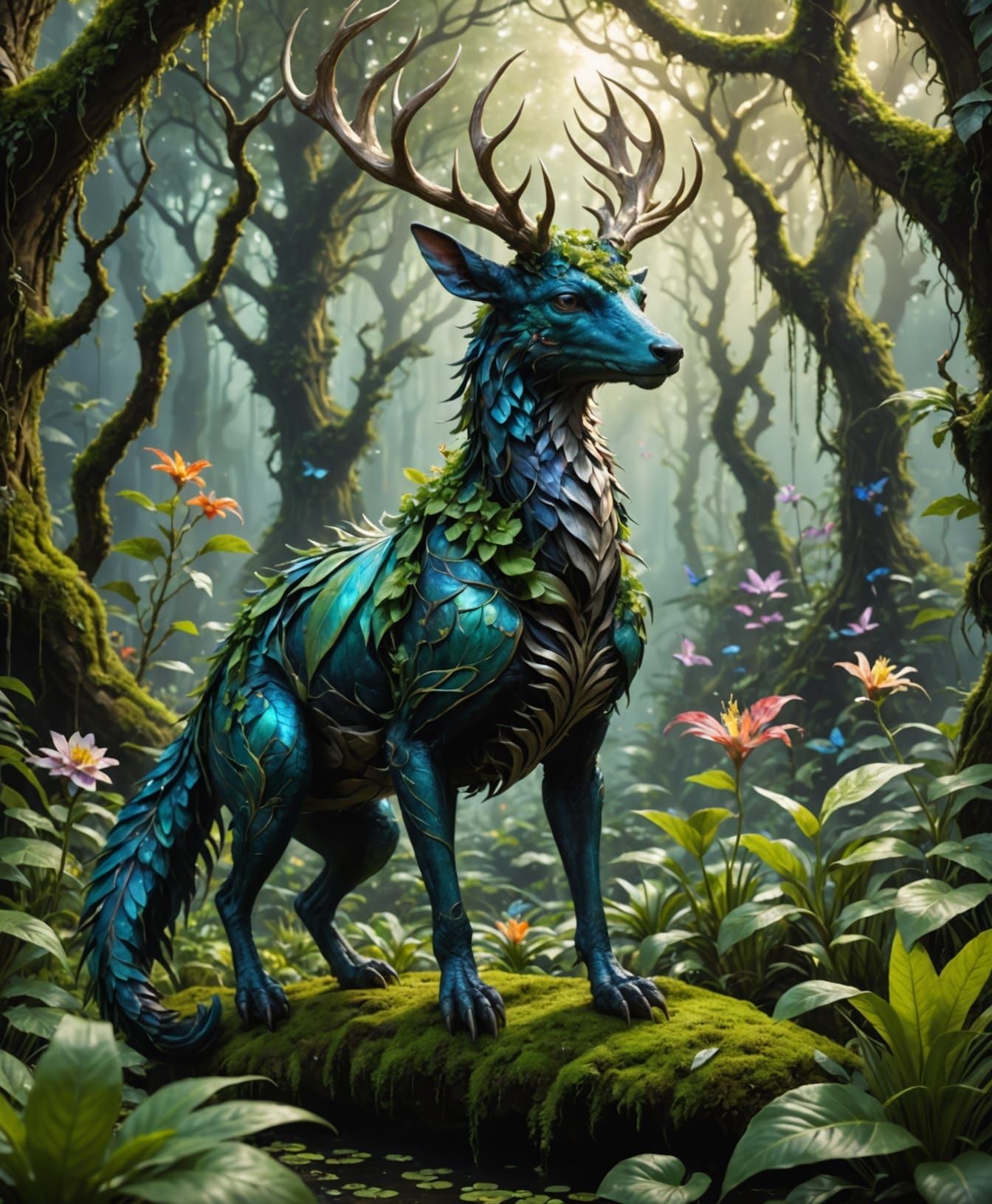 Magical Creatures and Flora in Enchanted Worlds