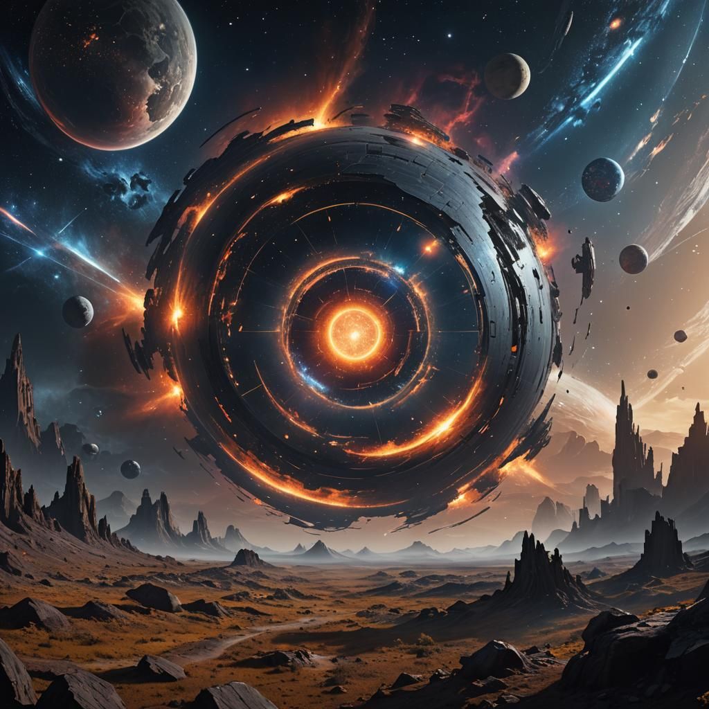 Fantastical Cosmos Matte Painting in Unreal Engine 5