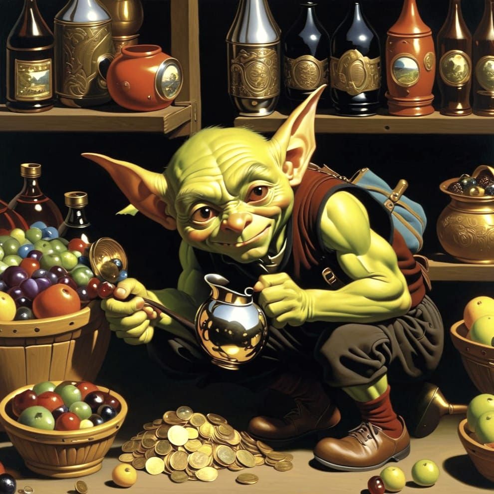 Fantasy Rogue Discovers Hidden Treasure at a Flea Market