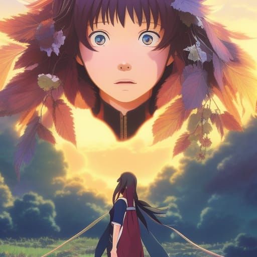 Anime Girl in Studio Ghibli Style