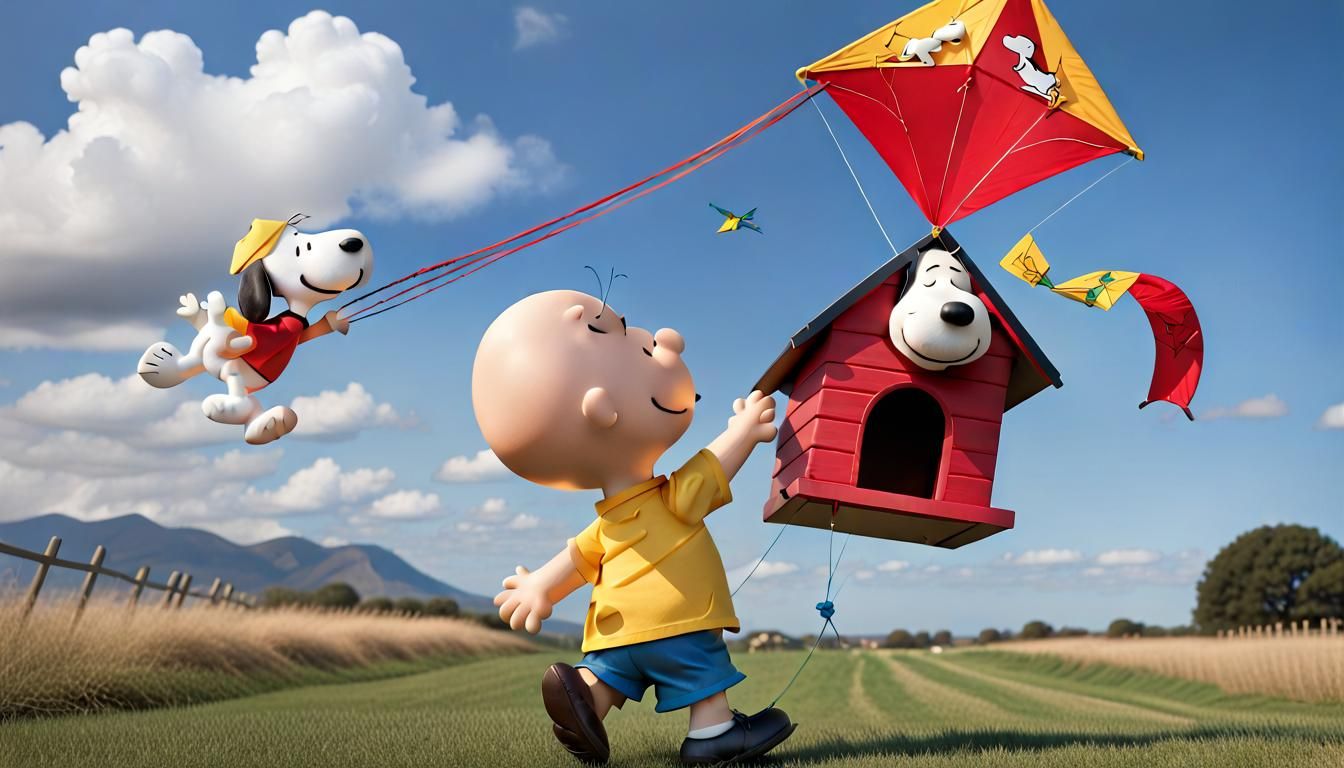 Charlie Brown and Snoopy Kite Flying Adventure