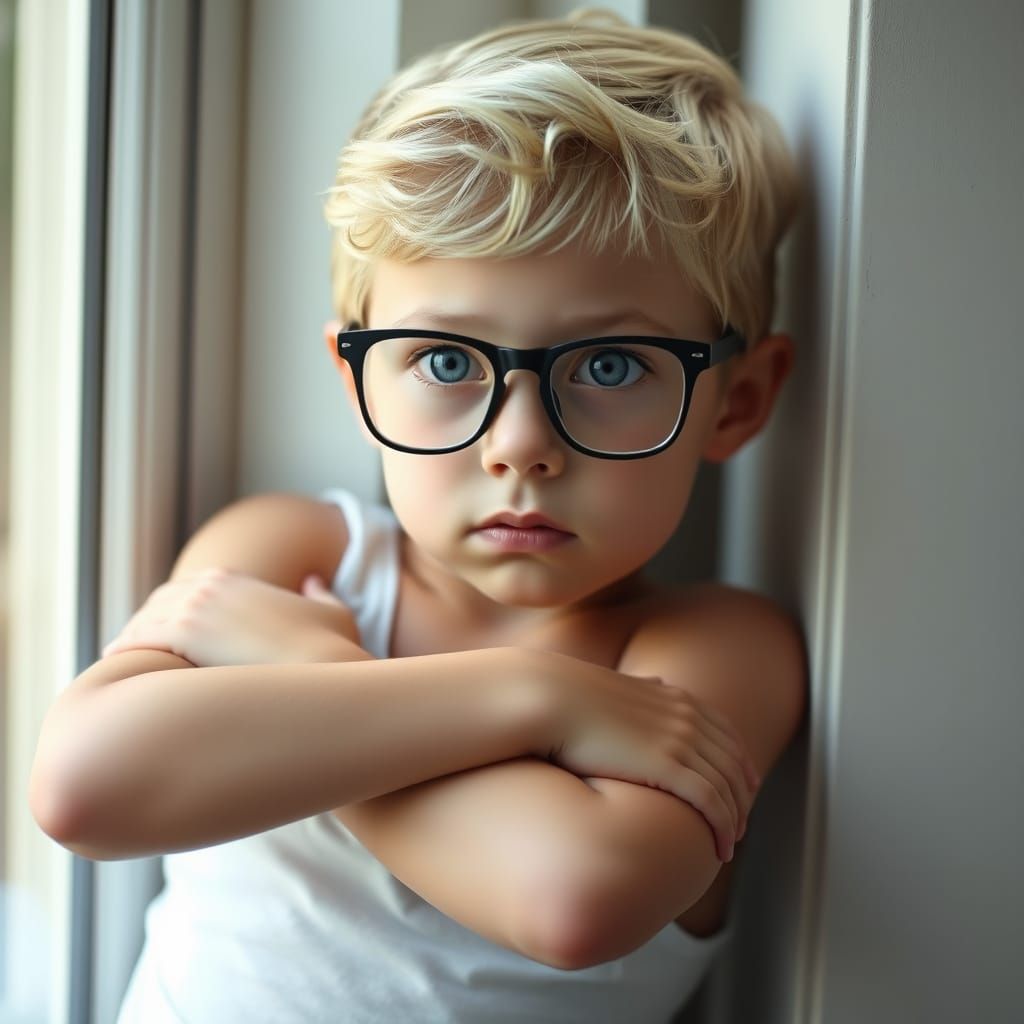 Enigmatic Youth with a Windowpane Haze