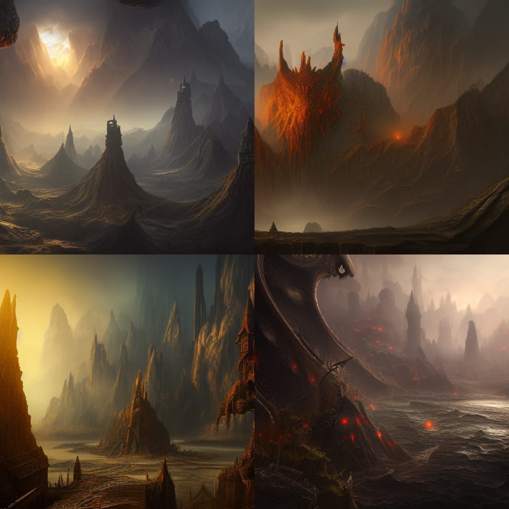Fantastical Fear: Detailed Matte Painting