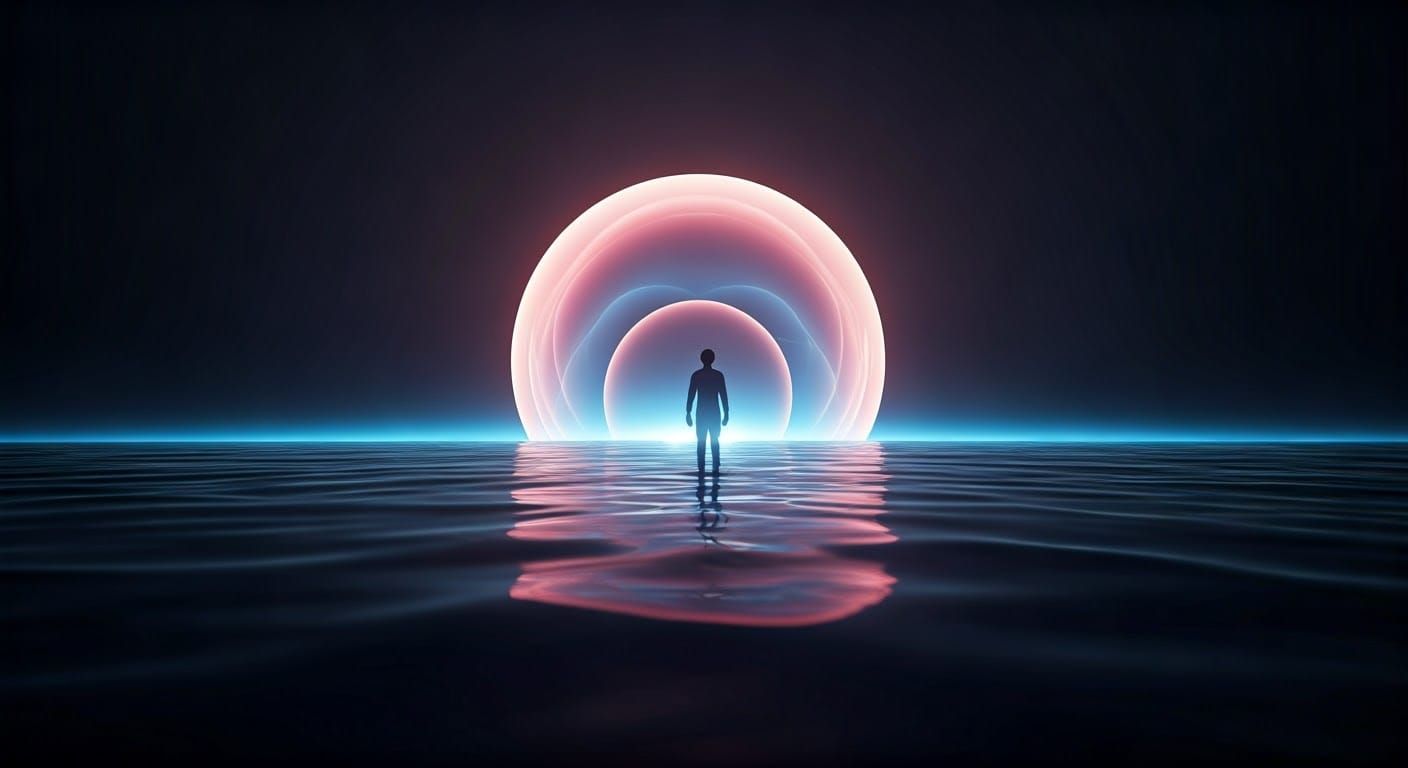 Fantastical Pastel Landscape in Watercolour Style