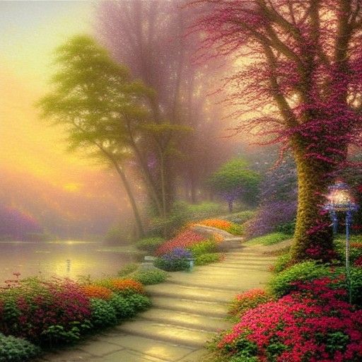 Ethereal Fantasy Image of Peace and Wellbeing