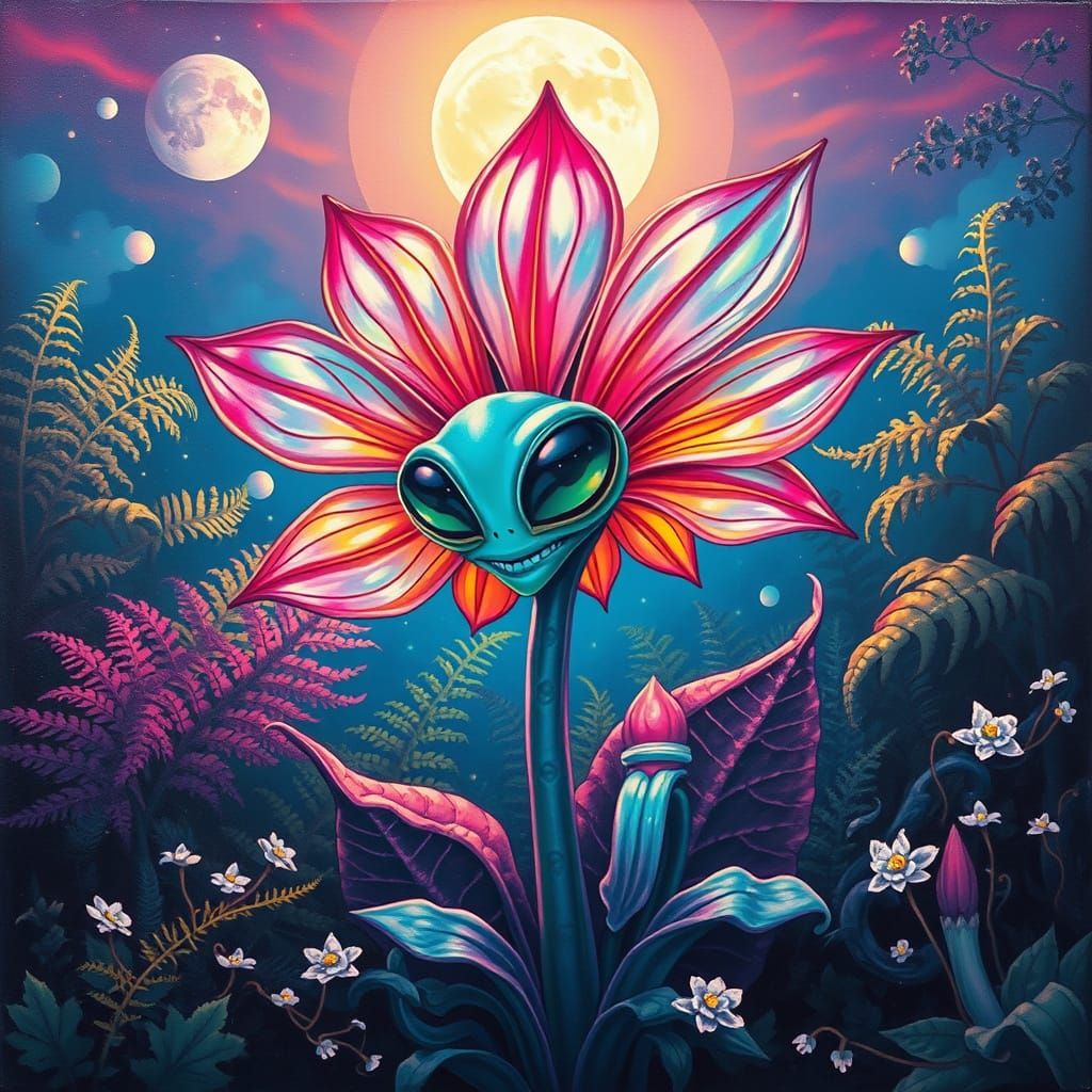 Freaky funny alien flower