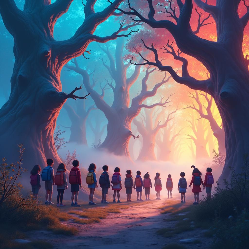 Dreamlike School Gathering in Unreal Engine 5
