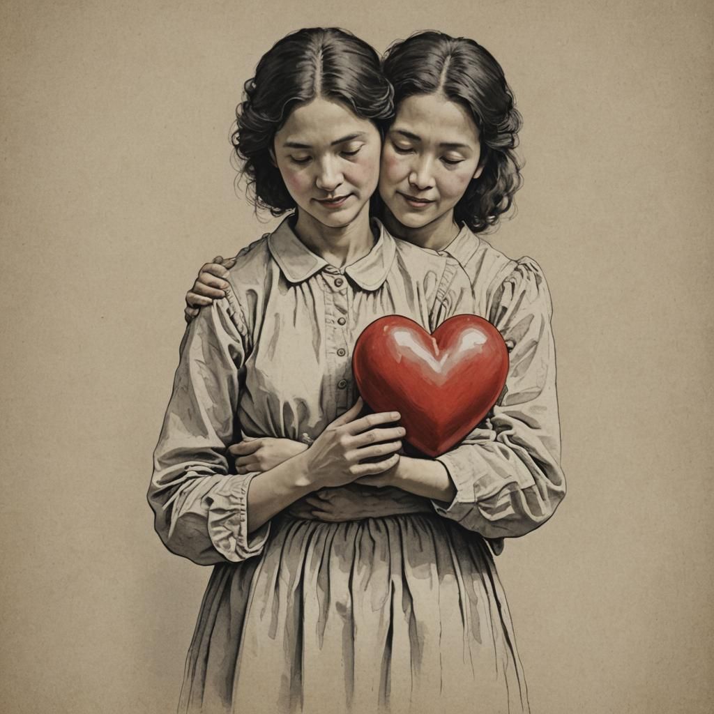 Mother Holding Heart: A Symbol of Love