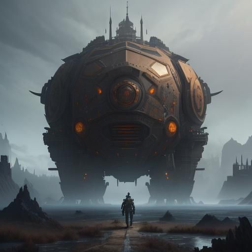 Iron Fortress: Castle of Steel in Fantasy Concept Art